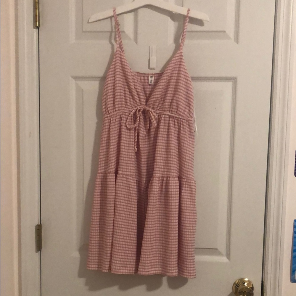 BP Light Pink Gingham Sundress